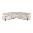Pemberly Row Buttercream 7 Piece Modular Power Reclining Sectional