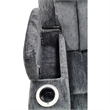 Pemberly Row Charcoal 7 Piece Power Reclining Adjustable Headrests Sectional