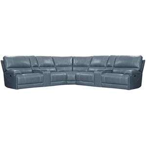 Pemberly Row Azure Freemotion 7Pc Power Reclining Adjustable Headrests Sectional