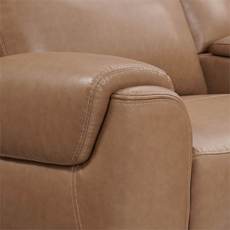 Pemberly Row Cashew 6 Piece Power Reclining Headrests Sectional