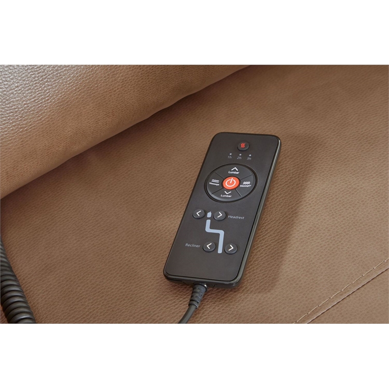 Pemberly Row Cashew 6 Piece Power Reclining Headrests Sectional