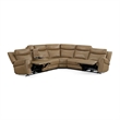 Pemberly Row Cashew 6 Piece Power Reclining Headrests Sectional