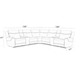 Pemberly Row Cashew 7 Piece Power Reclining Adjustable Headrests Sectional
