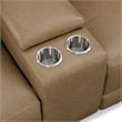 Pemberly Row Cashew 7 Piece Power Reclining Adjustable Headrests Sectional