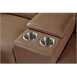 Pemberly Row Cashew 7 Piece Power Reclining Adjustable Headrests Sectional