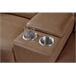 Pemberly Row Cashew 7 Piece Power Reclining Adjustable Headrests Sectional