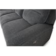Pemberly Row Bizmark Grey 7 Piece Power Reclining Adjustable Headrests Sectional