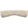 Pemberly Row Oyster 7 Piece Power Reclining Adjustable Headrests Sectional
