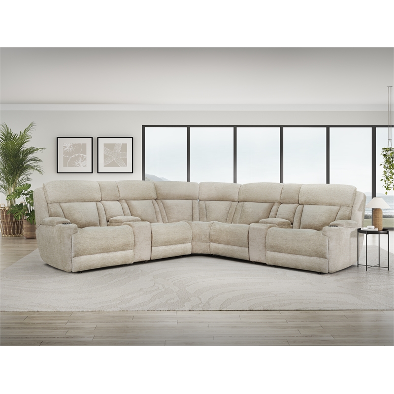 Pemberly Row 7 Piece Power Reclining Adjustable Headrests Sectional