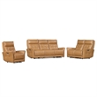 Pemberly Row Lucca Butterscotch Zero Gravity Power Recliner Two Pack