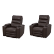 Pemberly Row Autumn Umber Power Zero Gravity Recliner Two Pack