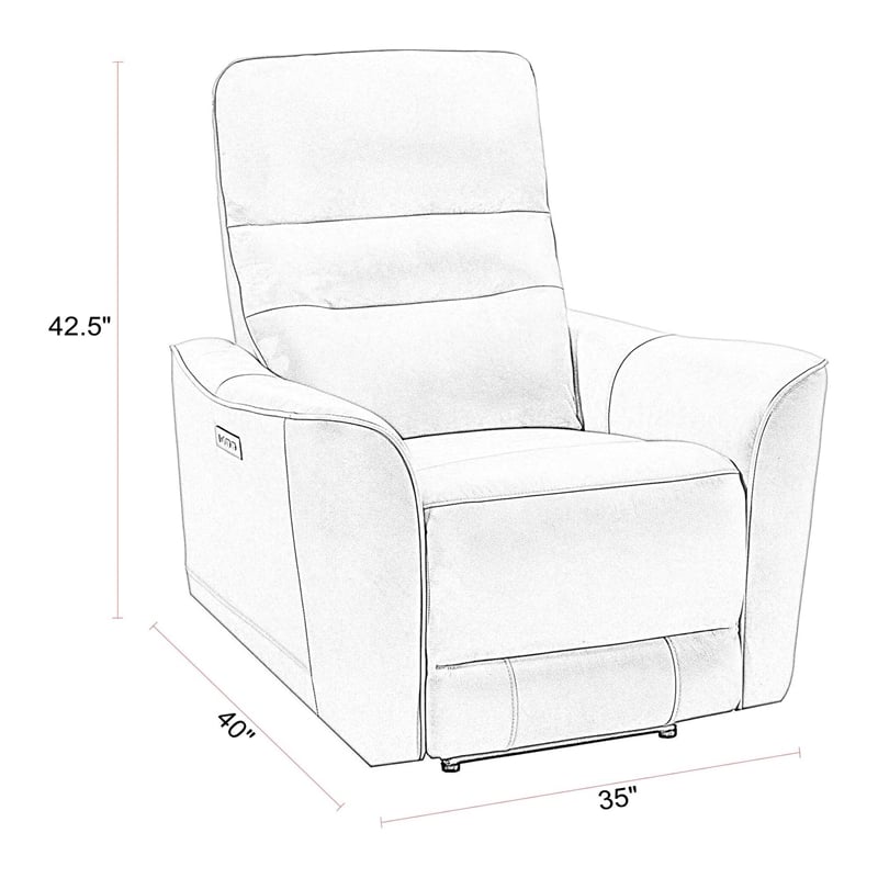 Pemberly Row Brazilian Cocoa Power Zero Gravity Recliner Two Pack