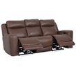 Pemberly Row Autumn Umber Power Reclining Sofa and 2 Recliners