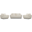 Pemberly Row Mega Ivory Chair and A Half with Lumbar Pillow Two Pack