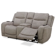Pemberly Row Power ZeroG Console Loveseat with Heat Massage & Speaker