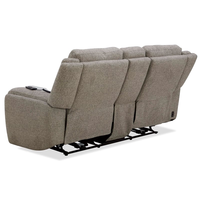 Pemberly Row Power ZeroG Console Loveseat with Heat Massage & Speaker