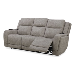 Pemberly Row Frappe Power Zero G Sofa with Heat Massage & Speaker