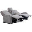 Pemberly Row Whiskers Nature Power Reclining Console Loveseat