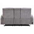 Pemberly Row Whiskers Nature Power Reclining Console Loveseat