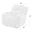 Pemberly Row Frappe Power Reclining Sofa Loveseat and Recliner