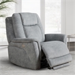 Pemberly Row Hudson Grey Zero Gravity Power Recliner Two Pack