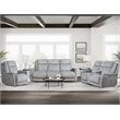 Pemberly Row Hudson Grey Zero Gravity Power Recliner Two Pack