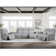 Pemberly Row Hudson Grey Zero Gravity Power Recliner Two Pack