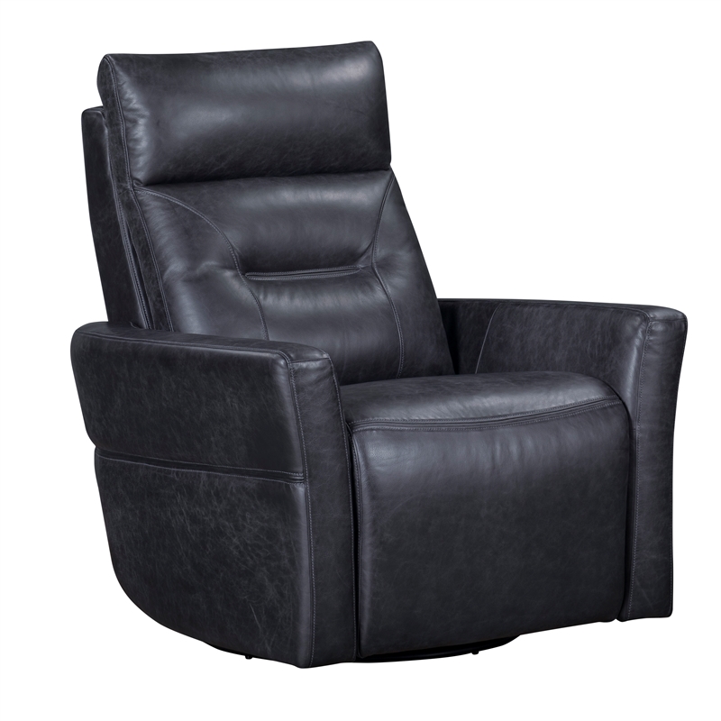Pemberly Row Vintage Slate Power Swivel Glider Recliner Two Pack