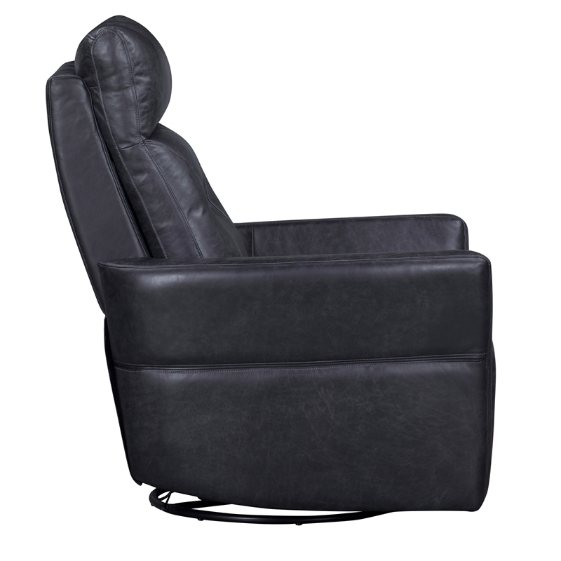 Pemberly Row Vintage Slate Power Swivel Glider Recliner Two Pack