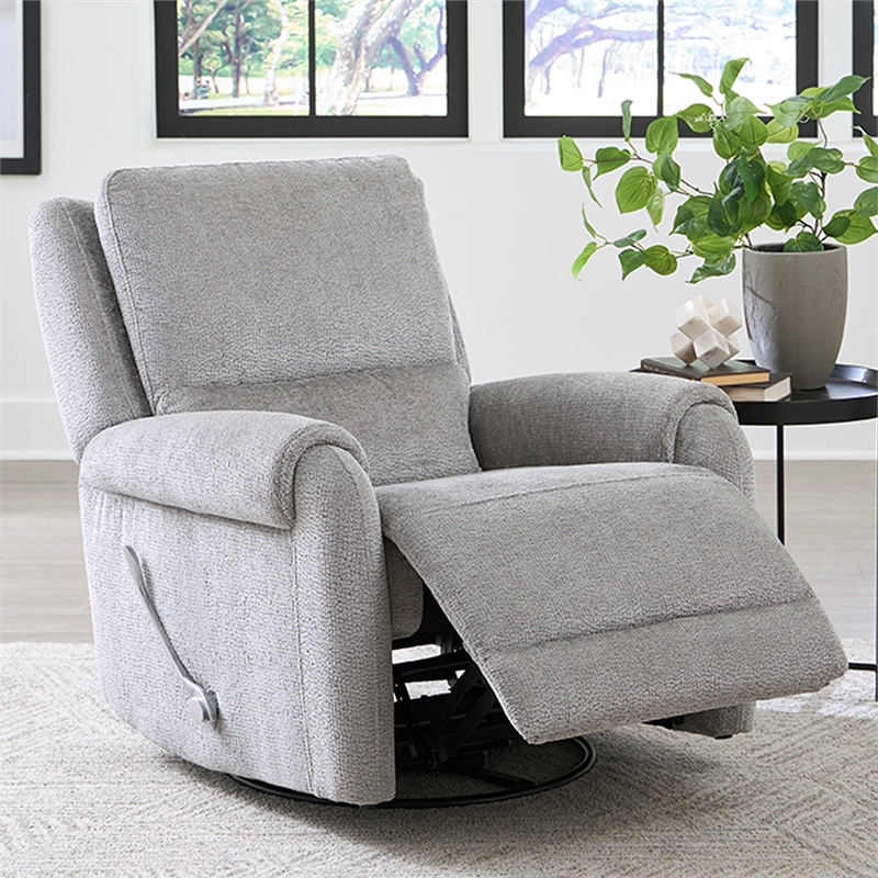 Pemberly Row Shadowplay Manual Swivel Glider Recliner Two Pack