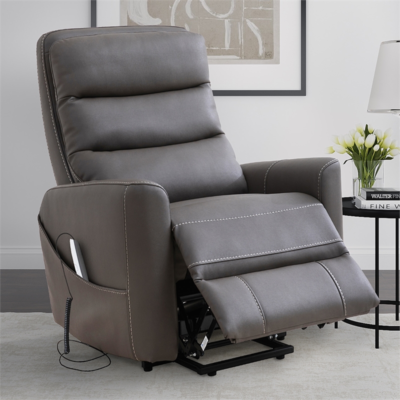 Pemberly Row Haze Power Lift Recliner Articulating Headrest Two Pack