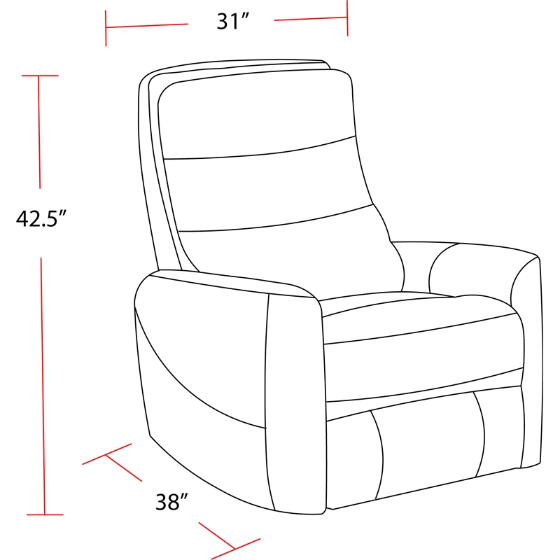 Pemberly Row Haze Power Lift Recliner Articulating Headrest Two Pack
