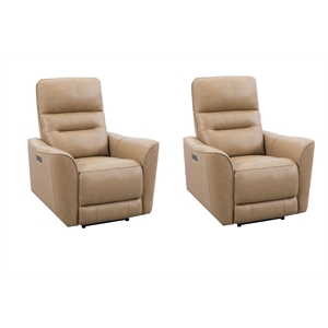 Pemberly Row Brazilian Cappuccino Power Zero Gravity Recliner Two Pack