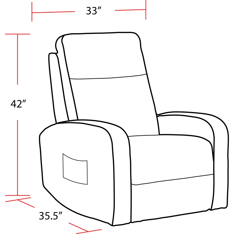Pemberly Row Natural Beauty Grey Power Lift Recliner Two Pack