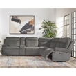 Pemberly Row Airy Midnight 6 Piece Power Reclining Sectional