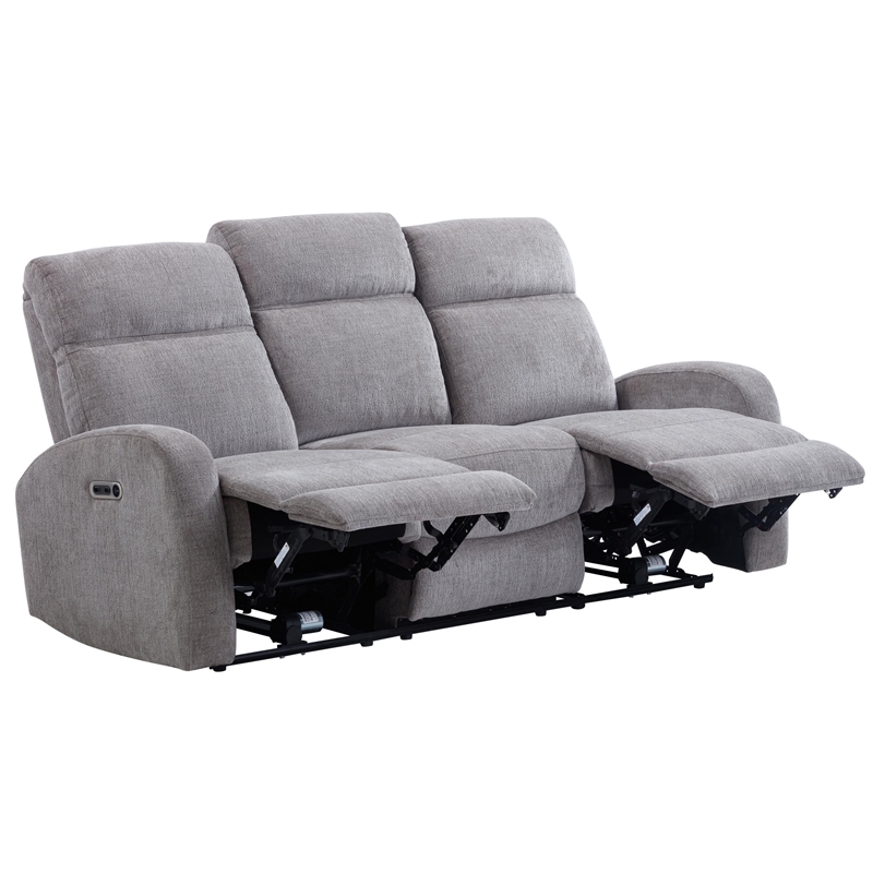 Pemberly Row Whiskers Nature Power Reclining Sofa and Recliner