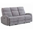 Pemberly Row Whiskers Nature Power Reclining Sofa Loveseat and Recliner