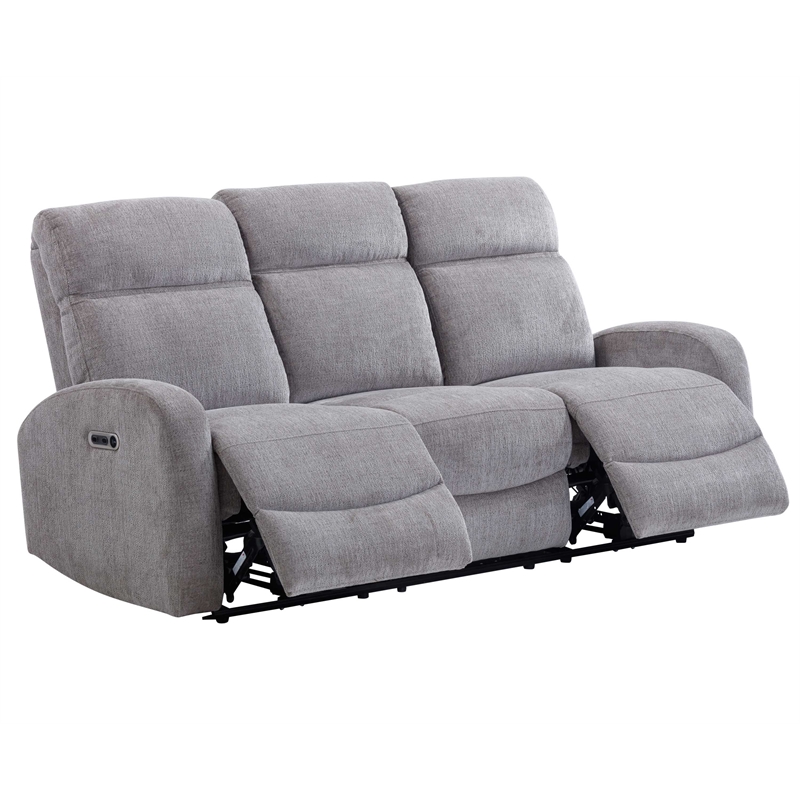 Pemberly Row Whiskers Nature Power Reclining Sofa Loveseat and Recliner