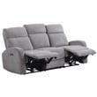 Pemberly Row Whiskers Nature Power Reclining Sofa Loveseat and Recliner