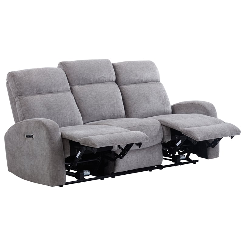 Pemberly Row Whiskers Nature Power Reclining Sofa and 2 Recliners