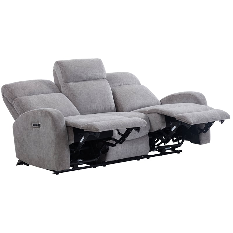 Pemberly Row Whiskers Nature Power Reclining Sofa and 2 Recliners