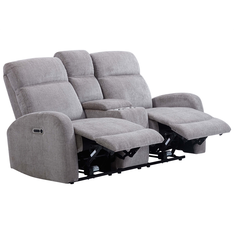 Pemberly Row Whiskers Nature Power Reclining Sofa and Loveseat