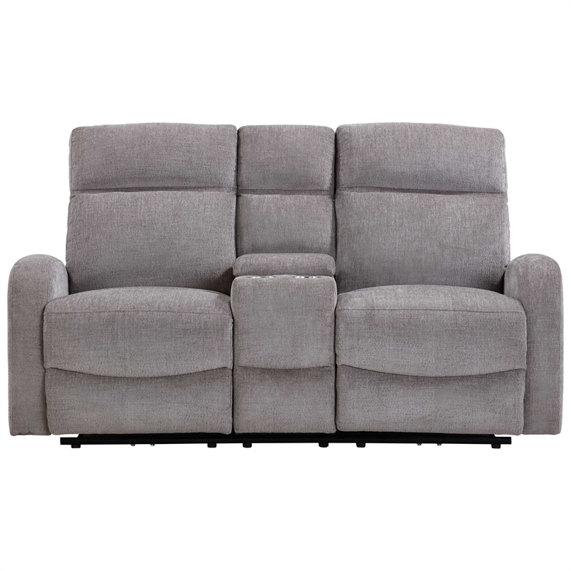 Pemberly Row Whiskers Nature Power Reclining Sofa and Loveseat