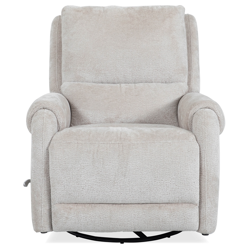 Pemberly Row Ecru Mist Manual Swivel Glider Recliner Two Pack