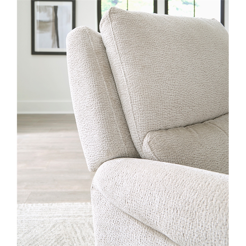 Pemberly Row Ecru Mist Manual Swivel Glider Recliner Two Pack