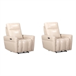 Pemberly Row Steamboat Quartz Power Zero Gravity Recliner Two Pack