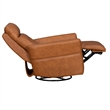 Pemberly Row Vintage Caramel Power Swivel Glider Recliner Two Pack
