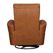 Pemberly Row Vintage Caramel Power Swivel Glider Recliner Two Pack