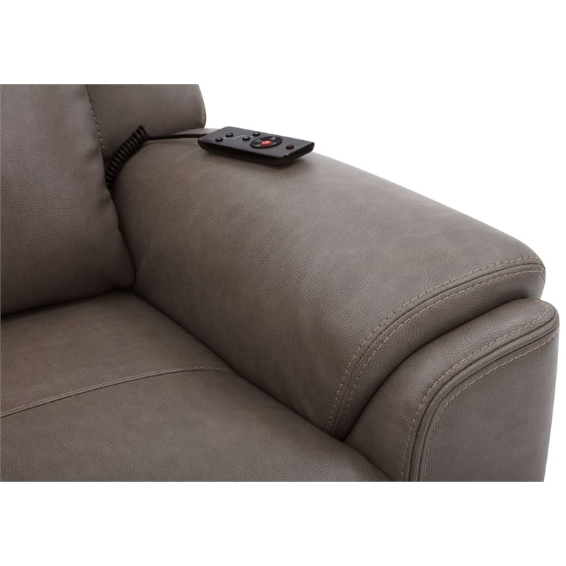 Pemberly Row Dark Granite 6 Piece Modular Power Reclining Sectional