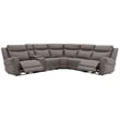 Pemberly Row Dark Granite 6 Piece Modular Power Reclining Sectional